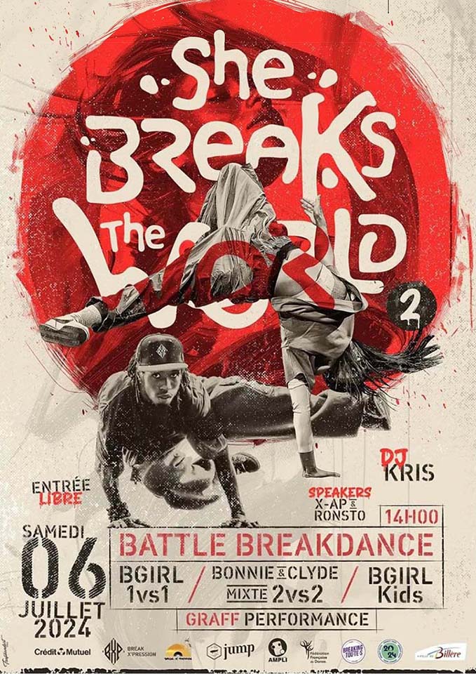 Affiche du She breaks the world 2024